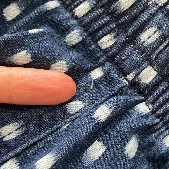 Old Navy navy blue white dotted print shorts - Picture 14 of 17